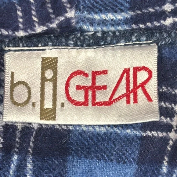 B.I. Gear Woman's Medium Blue Full Zip Hoodie – Flannel Lined Cozy - Picture 4 of 7